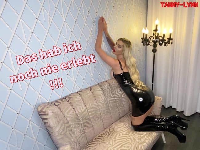 Der heftigste Orgasmus von der Latex Bitch Tammy-Lynn