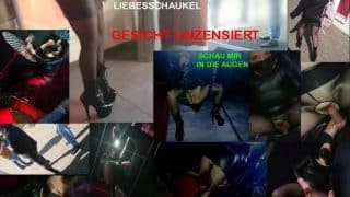 nylonwife auf der Liebesschaukel… mit geilem Sperma Finale