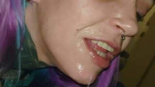 lehefx – Birthday Blowjob  Sie schluckt alles – bis die Tränen kommen