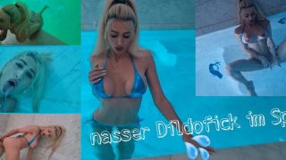 Julia-Sugar – Kleines Luder nimmt Dildo mit in die Therme