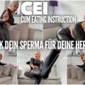 Lara-CumKitten: Heute isst du dein eigenes Sperma Sklave!