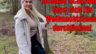 BLONDE SCHLAMPE lässt sich für Weihnachtsbaum durchficken! von DerPornobeamte