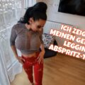 Abspritzen in Leggings mit CANDY SUCK