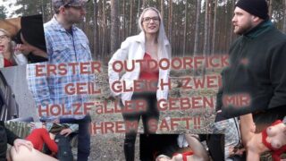 Zwei Holzfäller knallen mich Outdoor @ Vivi-Vallentine