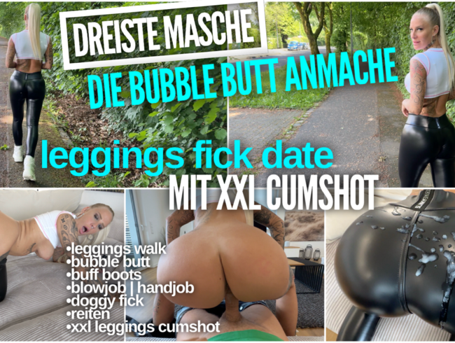 Dreiste Anmache von LARA-CUM-KITTEN! Kann er meinem Leggingsarsch widerstehen?