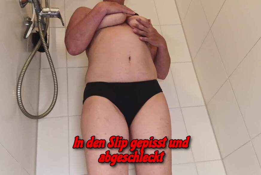 Ich pisse in meinen Slip & lecke ihn sauber (Annefutt-GPunkt)