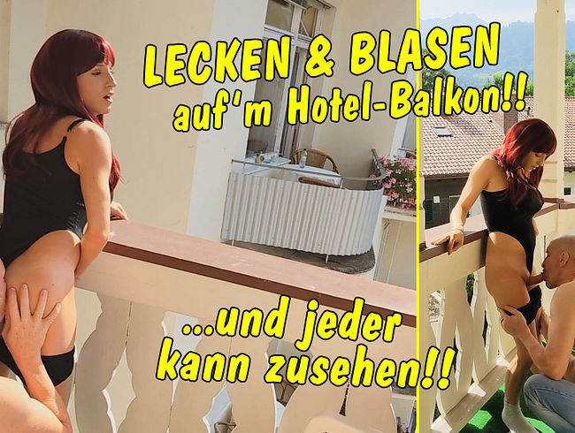 Blowjob & lecken auf dem Balkon... alle können zusehen @ TV-Helena-Kimberly