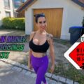 Candy Suck - Versautes Luder in Spandex Leggings wird gefickt