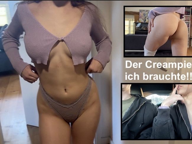 Luna-Lou will Sperma in der Muschi & überredet einfach einen Spaziergänger zum Sex