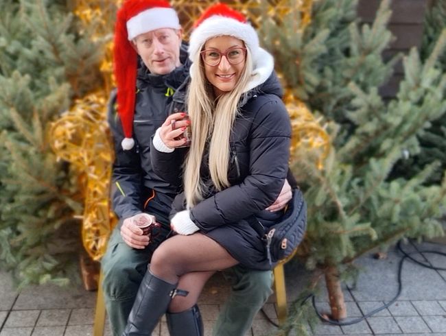 Parkhaussex mit STUDENTIN-ANETA! Ich schleppe ihn vom Weihnachtsmarkt ab