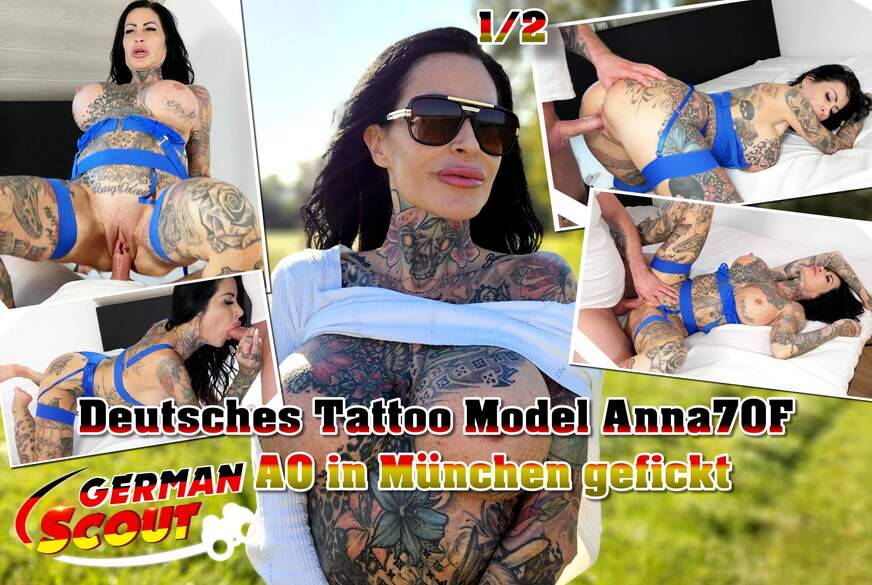 GERMAN SCOUT - Deutsches Tattoo Model Anna70F AO in München gefickt Teil 1 von German-Scout